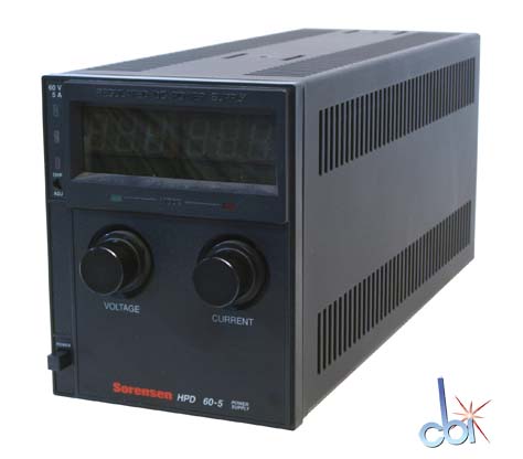 SORENSEN DC POWER SUPPLY 60V, 5A